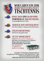 Tischtennis Dorfmeisterschaft 2024