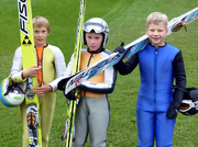 Lucas Mach, Beat Wiedemann und Jakob Schupp beim Schülercup in Winterberg