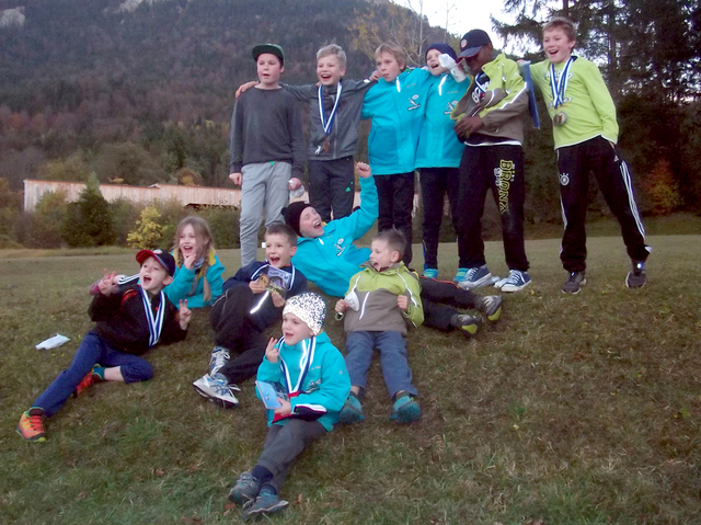 Immer gut drauf: das Buchenberger Skispringer- und Kombiniererteam in Partenkirchen