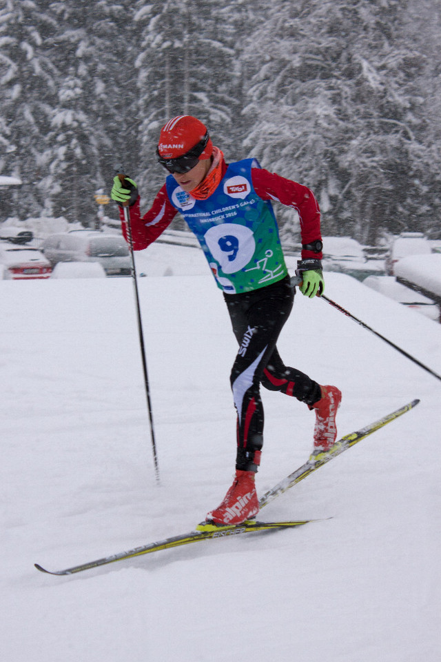 Elias Keck auf dem Weg zum zweiten Platz