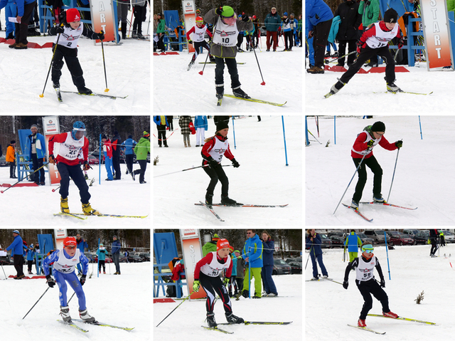 Schnell in der Loipe: (obere Reihe von links nach rechts) Lucas Eichbauer, Elias Mach (10) und Ansgar Schupp, Julika Eichbauer – (mittlere Reihe) Acer Kesiku, Anna Piekenbrock, Jakob Marcher – (untere Reihe) Beat Wiedemann, Jakob Schupp und Lukas Wersig