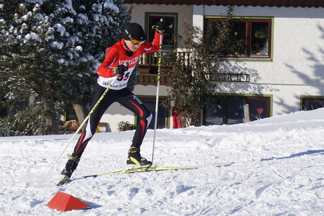 Tagessieger Julius Mayr bei S12 über 3km in Scheidegg