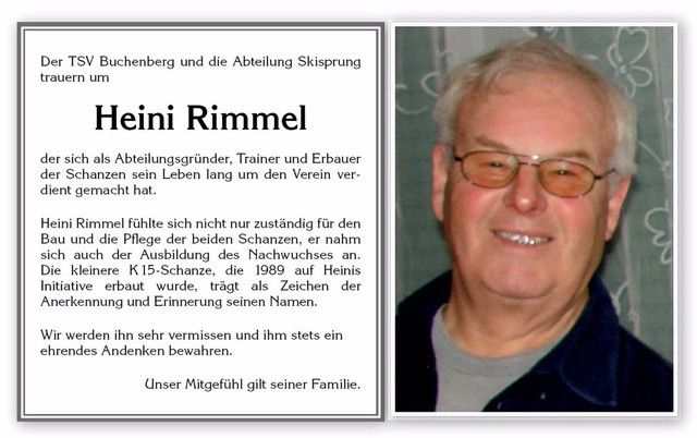 <br>Heini-Rimmel-Schanze, erbaut 1989