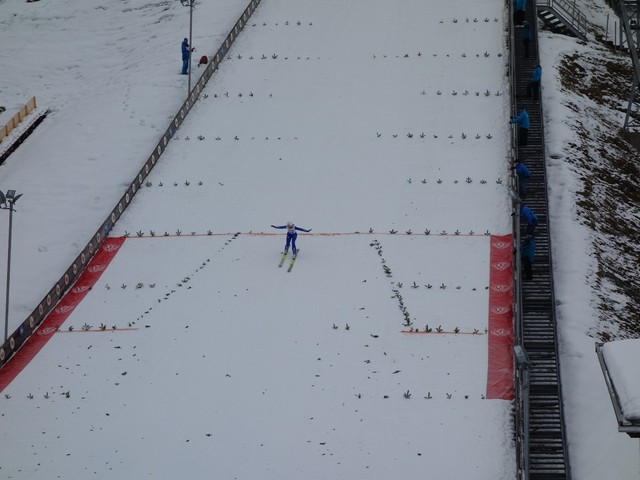 Beim Aufpsrung in Garmisch