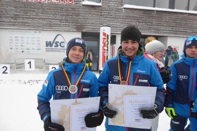 Liefen beim Deutschlandpokal aufs Podest: Robin Fischer und Elias Keck