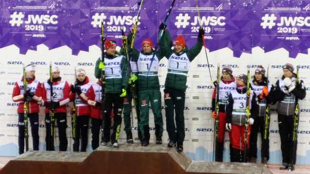 Junioren-Weltmeister David Mach mit seinem Team