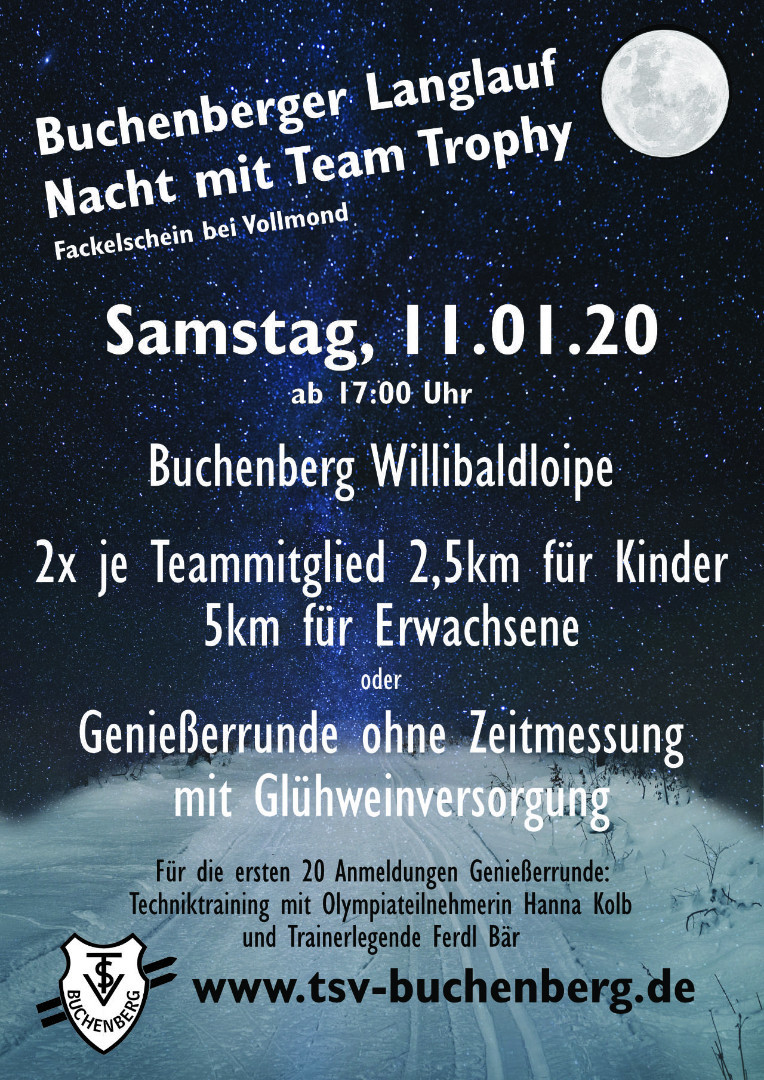 Flyer Buchenberger Langlaufnacht