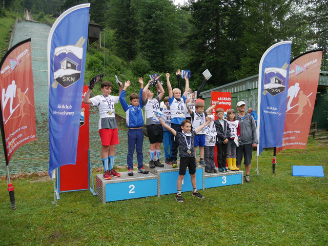 Buchenberger Truppe mit Trainer Christian Rimmel