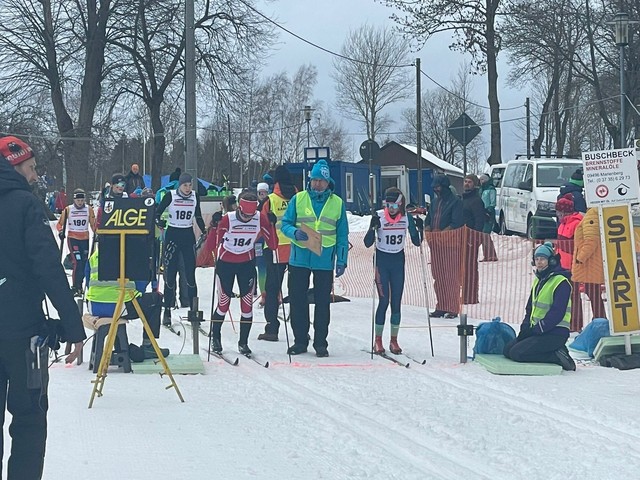 Brack Lara am Start (Zweierstart)!