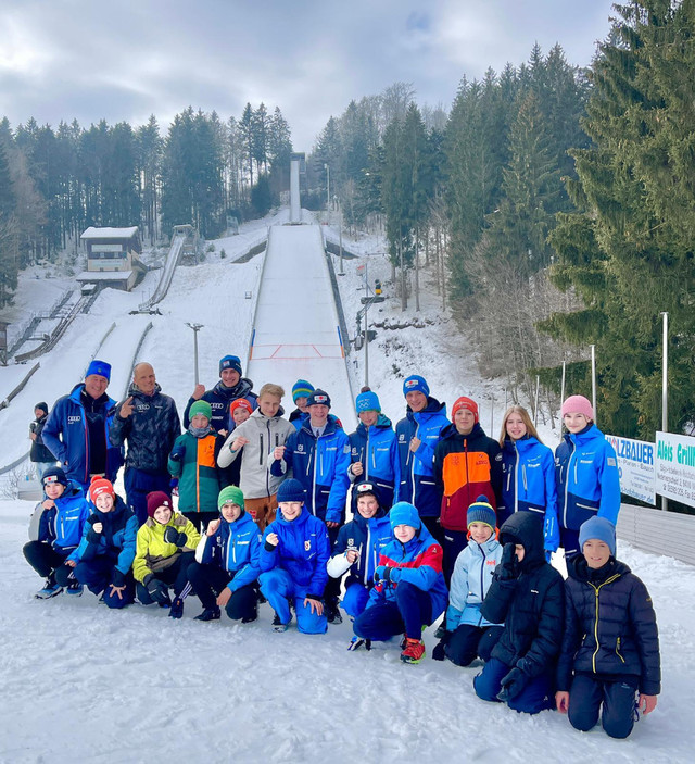 Das bayerische Team in Rastbüchl mit Tobias, Lucas und Fabio