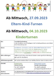 Eltern-Kind-Turnen und Kinderturnen startet...