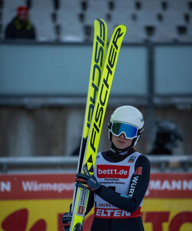 Sophia Maurus beim Heimweltcup in Oberstdorf