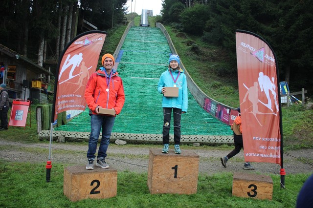 Antonia Wegmann (1. Platz) und Tobias Hoffmann (2. Platz) (Foto: T. Misiek)