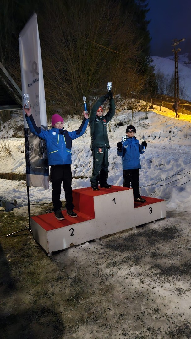 Thaddäus Wehr freut sich über Sieg in der NK - Fot. T. Misiek