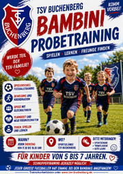 Kicke mit uns! Bambini-Probetraining beim TSV Buchenberg