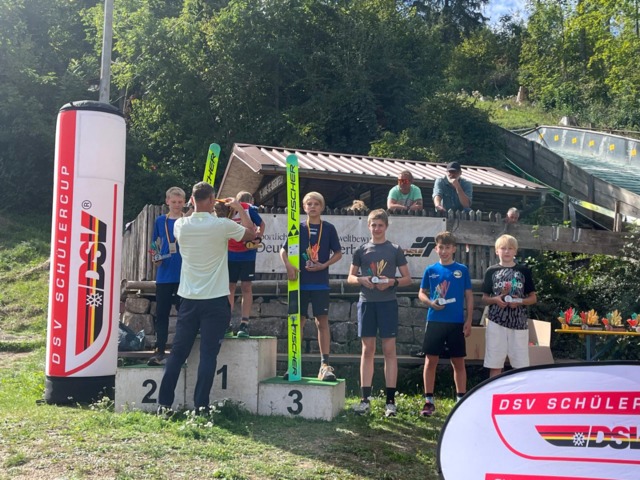 Jona Prestel auf dem 3. Rang beim DSV Schülercup in Degenfeld. (Fot. J. Prestel)