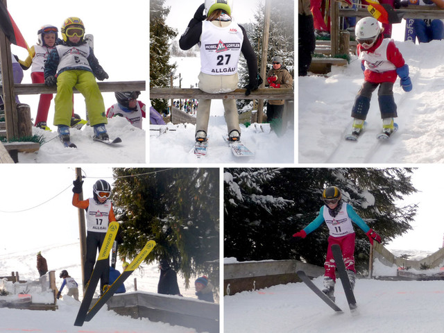 Impressionen - K15-Schanze: Jakob Marcher (Bild oben links), Sophia Maurus (oben Mitte), Julia Eichbauer (oben rechts), Jakob Schupp (unten links) und Ludwig Burger (unten rechts)