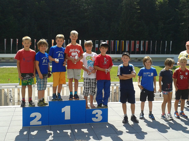 Siegerehrung K20, 1.Platz Beat, 2.Platz Lucas und Felizian