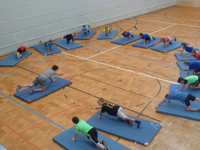 Krafttraining in der Halle