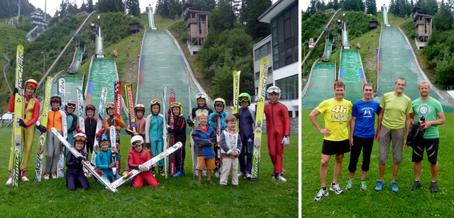 Das Buchenberger Springerteam mit ihren Trainern Christoph Mach, Steffen Wiedemann, Hans Rist und Christian Rimmel 