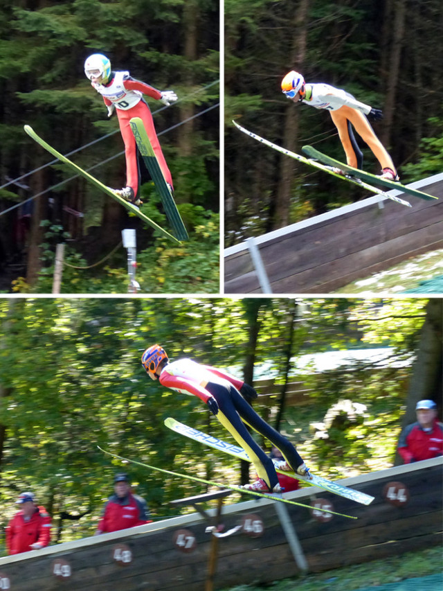 Heimvorteil  in der Buchenberger Nachbarschaft: David Mach (Bild oben links), Elias Vuic (oben rechts) und Florian Hüttl (unten) 