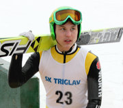 Denis Klarin im Alpencup in Kranj (Slowenien) gestartet 