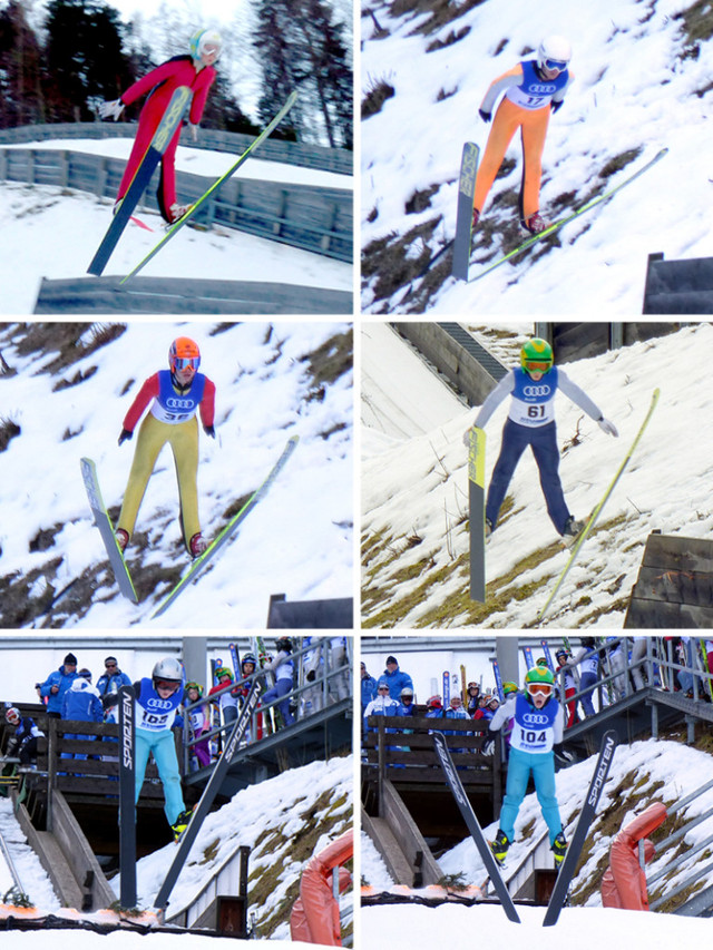 Die Buchenberger „Flug-Staffel“: David Mach (Bild oben links), Elias Vuic (oben rechts), Florian Hüttl (Mitte links), Simon Mach (Mitte rechts), Beat Wiedemann (unten links) und Lucas Mach (unten rechts) 