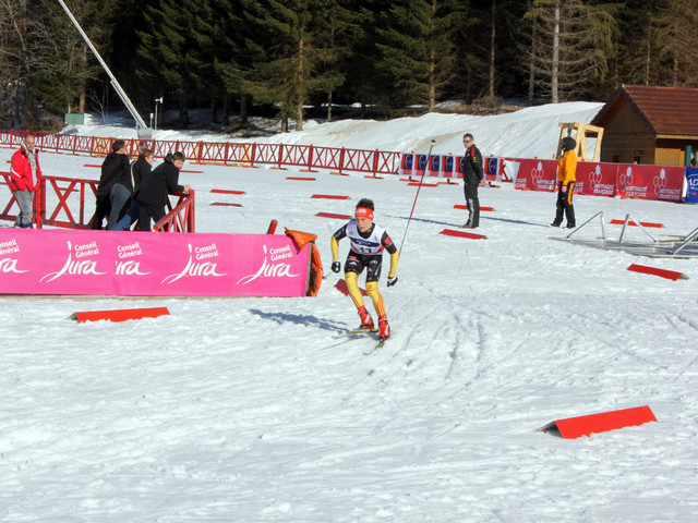 Denis kurz nach dem Start zum Kombi-Lauf  über die 10-km-Distanz