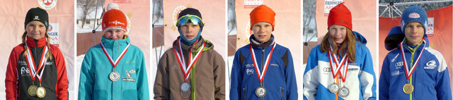 Die stolzen Buchenberger Medaillengewinner (von links nach rechts): Anna Piekenbrock, Sylvia Färber, Lucas Mach, Simon Mach, Sophia Maurus und David Mach