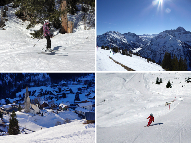 Super Aussicht … glitzernder Schnee … des isch doch schee